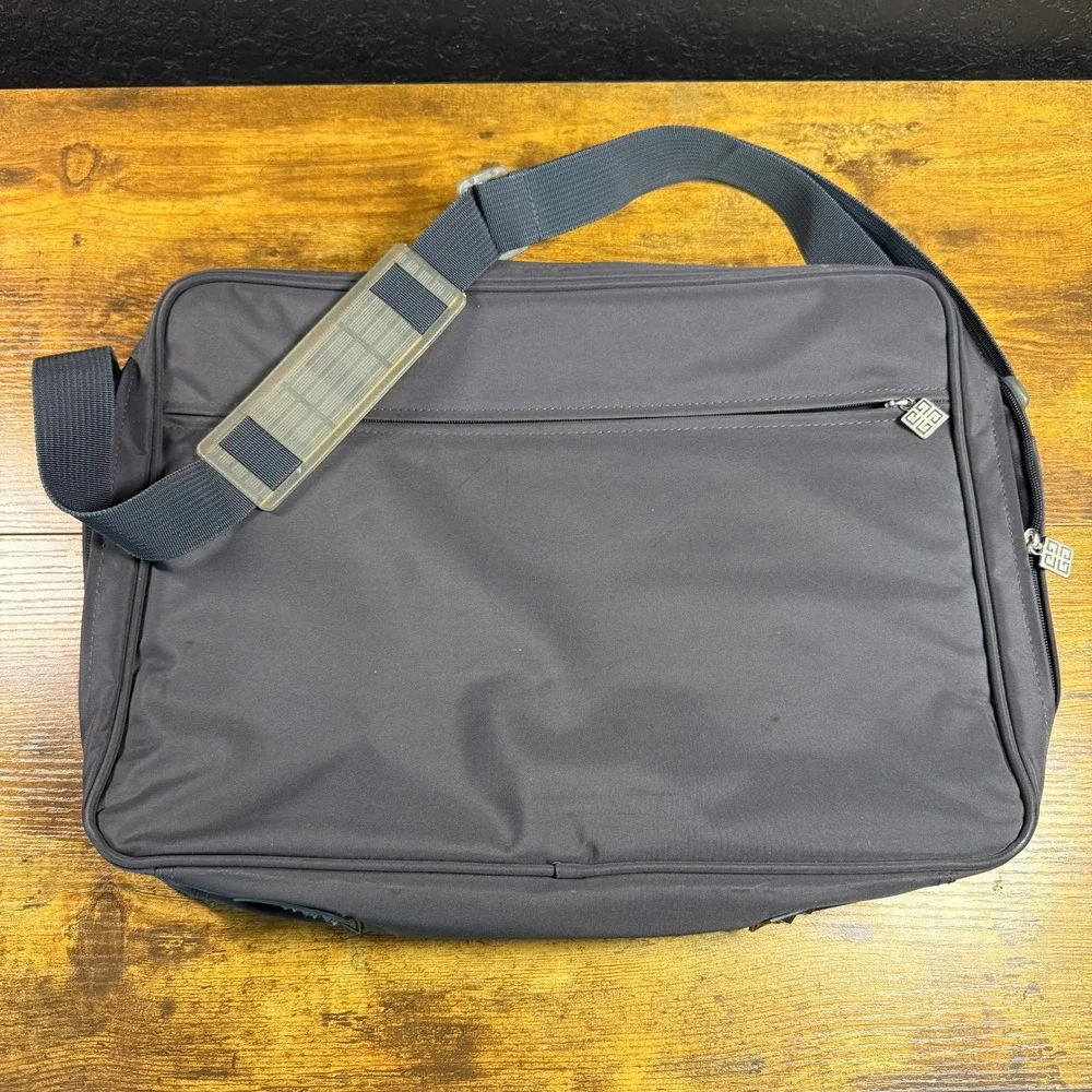 Givenchy‎ Parfums Black Nylon Messenger Laptop Bag Large Unisex